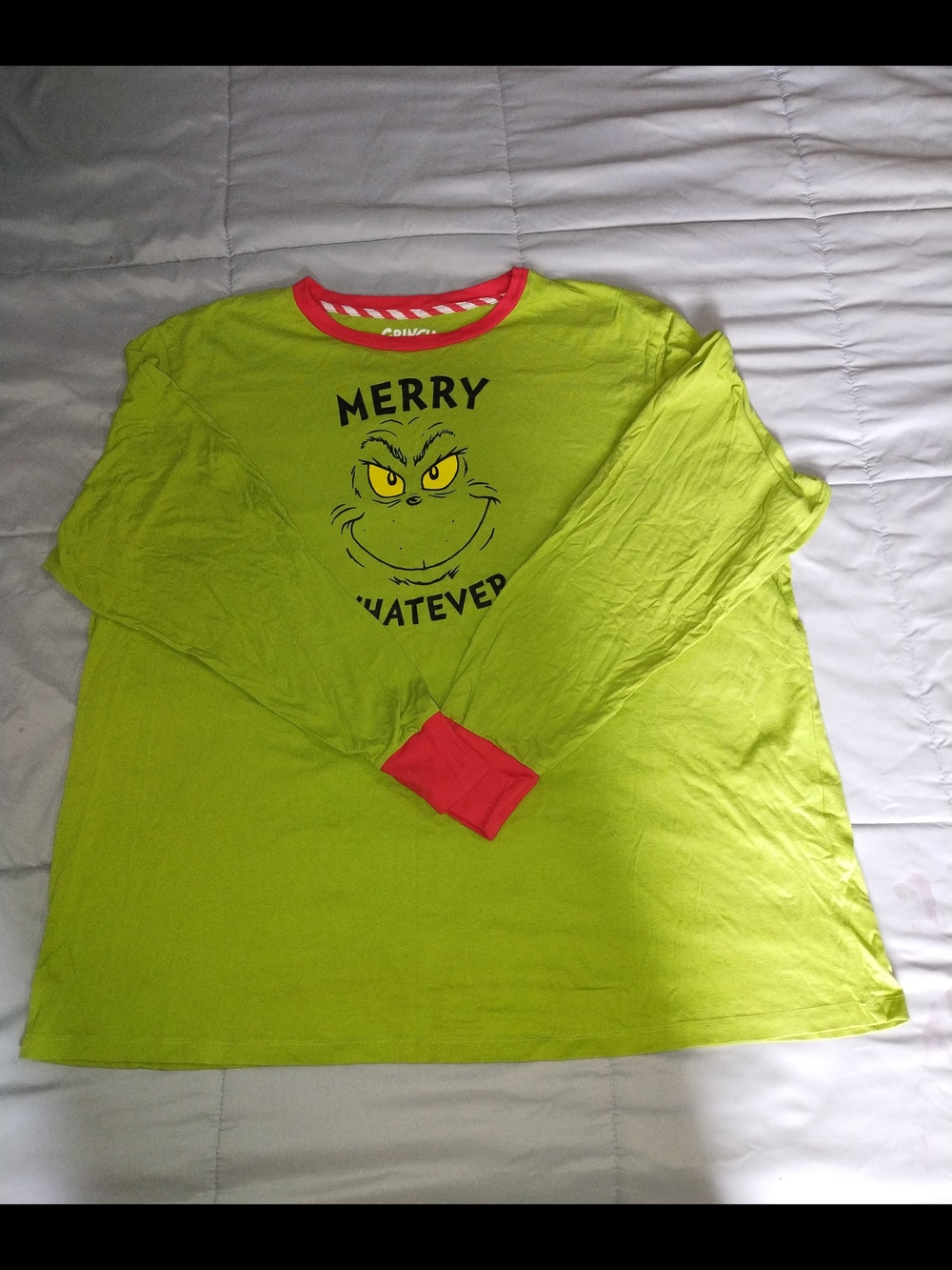 Unbranded Men's Green 'Merry Whatever' Long-Sleeve Holiday Tee